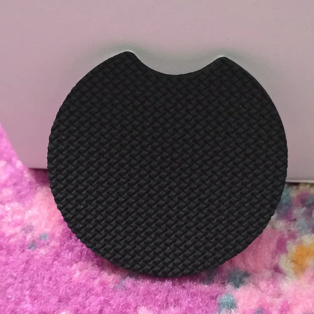 Sunflower Pink Circle Non Slip Handmade Kitchen Home Cup Car Accessories Coaster